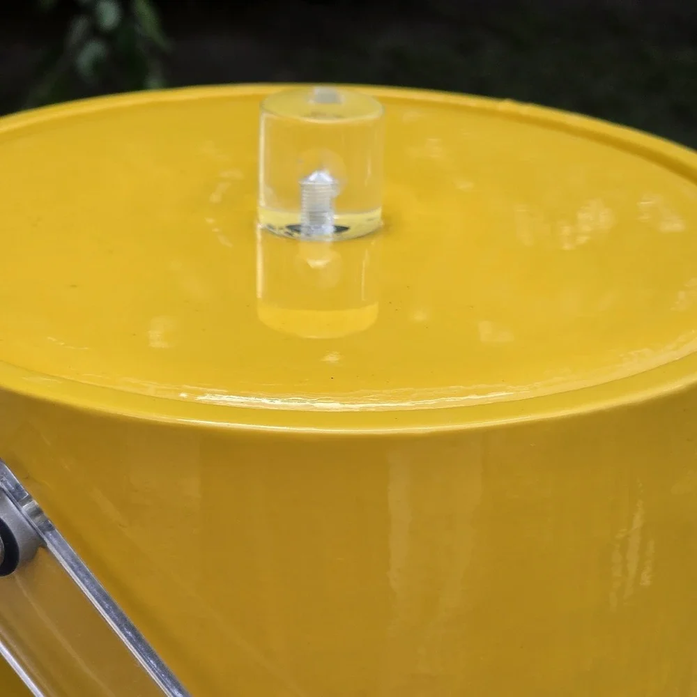 Vintage Specialties Unlimited Yellow Ice Bucket Lucite Handle MCM Mod Barware